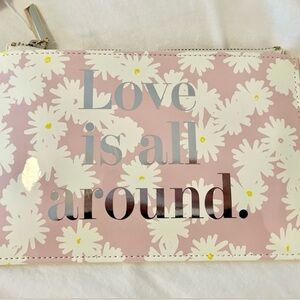 Kate Spade Pink Floral Pencil Case Love is all around